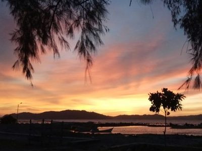 pantai lhok me, sunset